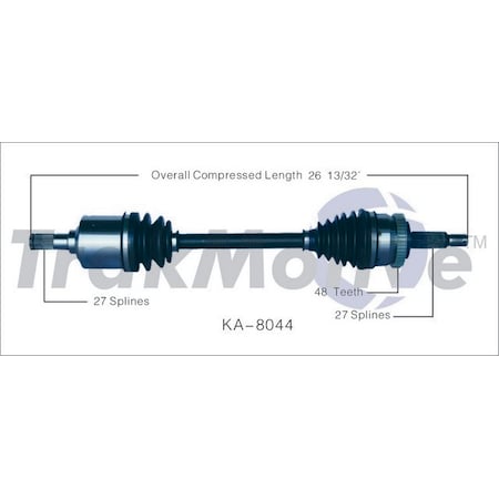 Surtrack Axle Cv Axle Shaft, Ka-8044 KA-8044